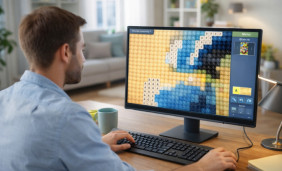 Playing Cross Stitch World on PC: Comfortable Setup for Long Sessions